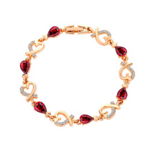 Shangjie Oem Joyas Ins moda Jóias Bracelete Mulheres Gold Stromestone Smart Bracelet Zircon Bracelet Heart